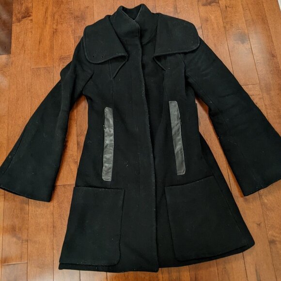 Mackage women's black wool coat in size medium - Picture 1 of 13